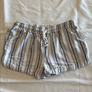 OshKosh B'gosh High Waist Blue and White Striped Shorts
